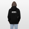 Kontrast-Hoodie - Schwarz/Grau meliert