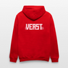 Kontrast-Hoodie - Rot/Weiß