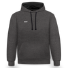 Kontrast-Hoodie - Anthrazit/Schwarz