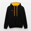 Kontrast-Hoodie - Schwarz/Gold