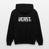 Kontrast-Hoodie - Schwarz/Grau meliert