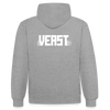 Kontrast-Hoodie - Grau meliert/Navy