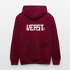 Kontrast-Hoodie - Weinrot/Anthrazit