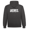 Kontrast-Hoodie - Anthrazit/Schwarz